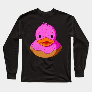 Homer Donut Rubber Duck Long Sleeve T-Shirt